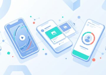 Illustration formats réseaux sociaux 2025 — smartphones et contenus digitaux